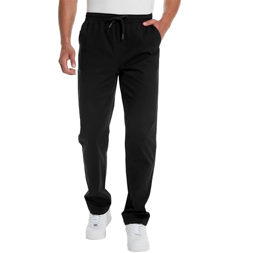 Tall MobPlace Herren-Jogginghose aus Baumwolle, 86,4 cm/91,4 cm Schrittlänge, lässige Jogginghose, Schwarz, Small Hoch Tall MobPlace Herren-Jogginghose aus Baumwolle, 86,4 cm/91,4 cm Schrittlänge, lässige Jogginghose, Schwarz, Small Hoch von Tall MobPlace