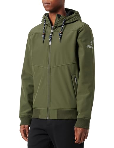 Taloon Men's Softshellblouson albee Sweatshirt, Dunkeloliv, Large von Taloon