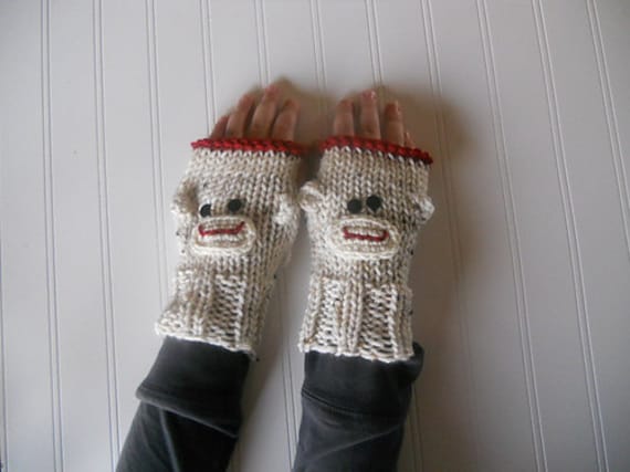 Handgestrickte Fingerlose Handschuhe - Monkey Mitts von TalulaCrafts