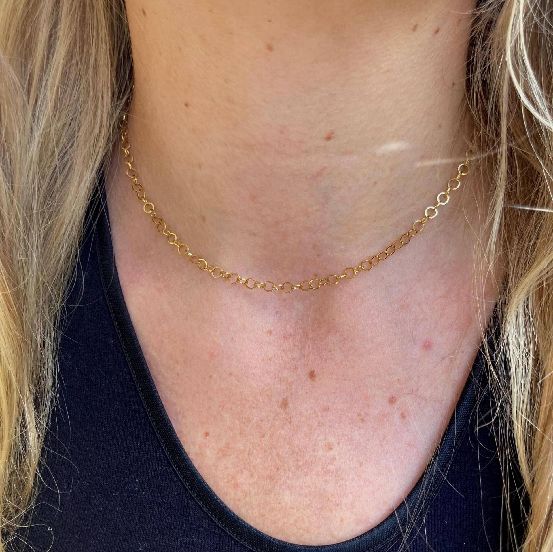 Gliederkette - Halskette 4mm Schlicht Und Edel von Talwerke