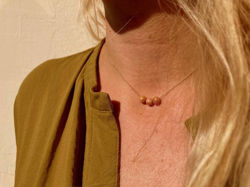 Goldene Kette Mit Perlen von Talwerke