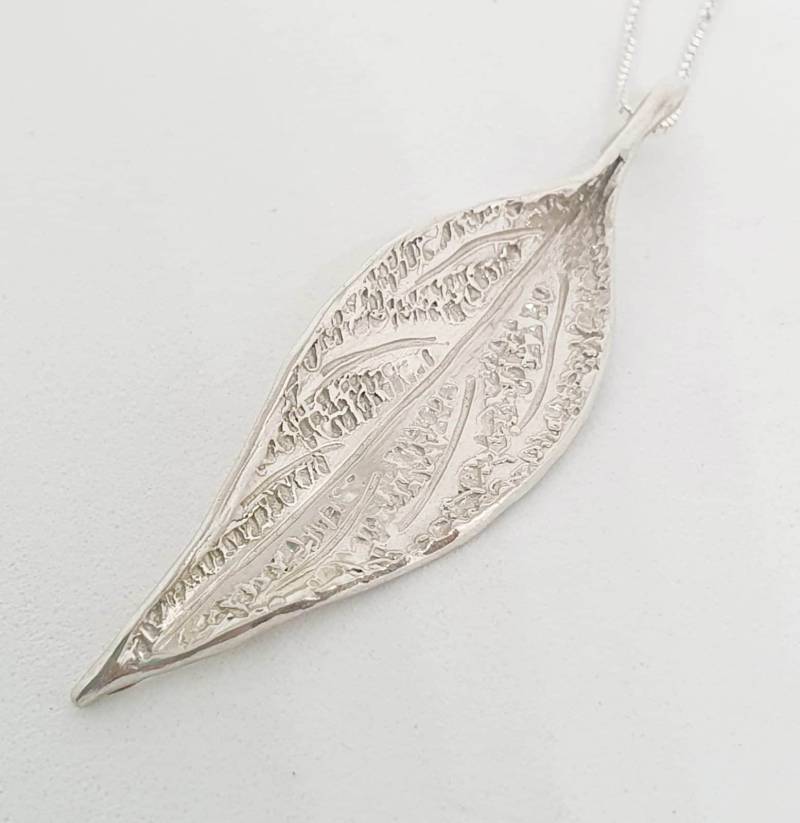 Silber Anhänger Sterling 925 Blatt Handgemachte Artisan Crafted Silber-Ketten-Frauen Kostenloser Versand von TalyaHarelJewelry