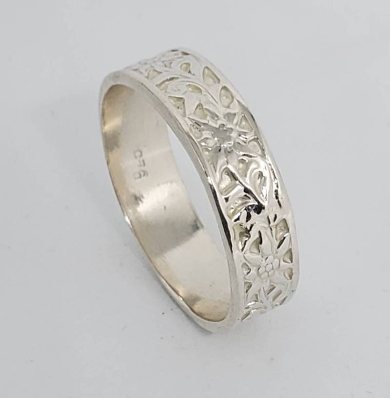 Silber Hochzeit Band, Sterling Ring, Handgefertigten Braut Texturierter Unisex Anweisungsring von TalyaHarelJewelry