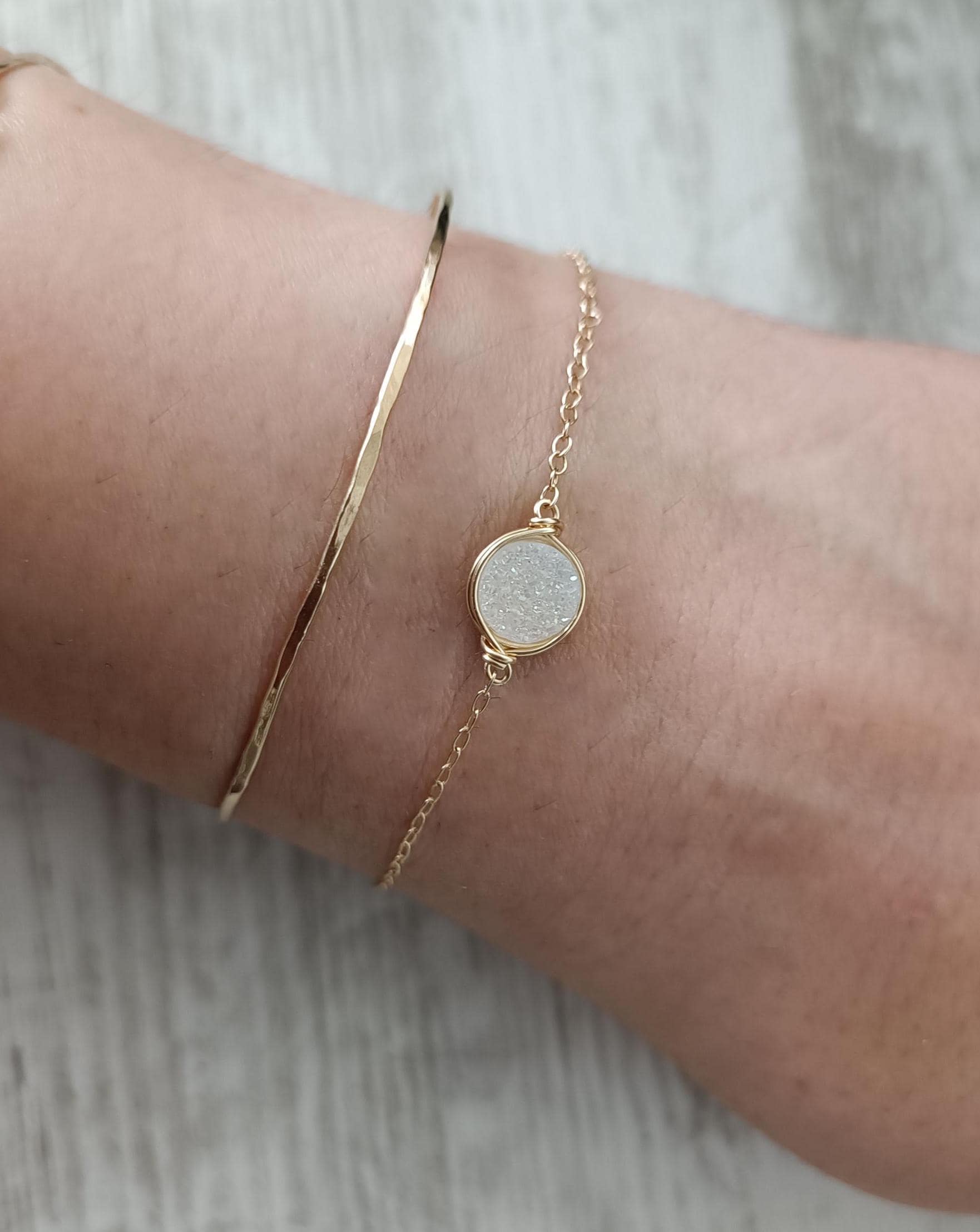 14K Gold Druzy Armband, Schmuck, Minimal Filled Oder Sterling Silber, Natürlicher Edelstein Armband Achat Druzy 14K Gold Druzy Armband, Schmuck, Minimal Filled Oder Sterling Silber, Natürlicher Edelstein Armband Achat Druzy von TalyanaDesign