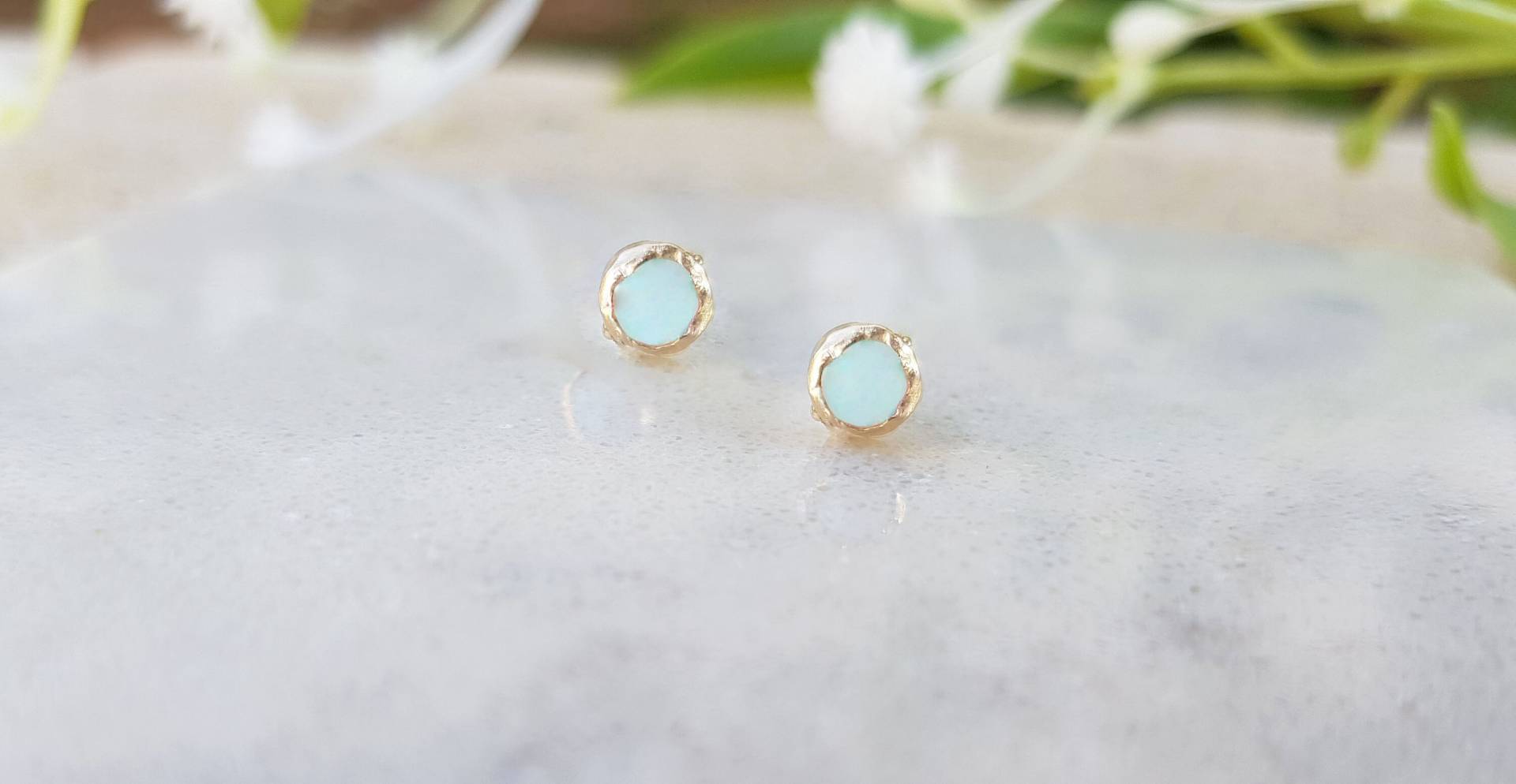 Natürliche Jade Ohrringe, Ohrstecker, Hellblau Grün Blau Natürliche Blaue Ohrstecker Natürliche Jade Ohrringe, Ohrstecker, Hellblau Grün Blau Natürliche Blaue Ohrstecker von TalyanaDesign