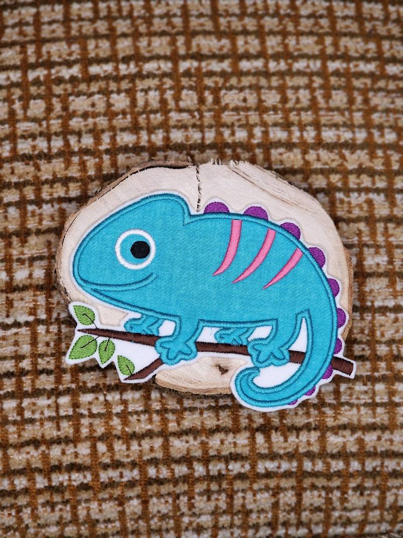 Chamäleons | Stickapplikation| Applikation Zum Aufnähen von TamaluHandmadeForYou