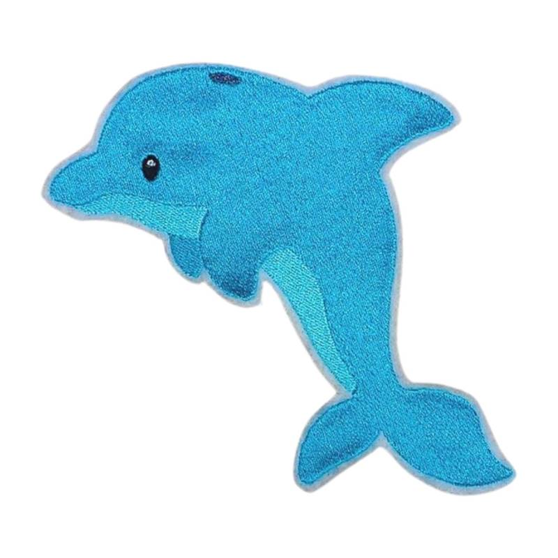 Delphin | Dolphin Patch Applikation Zum Aufnähen Und Aufbügeln Stickapplikation von TamaluHandmadeForYou