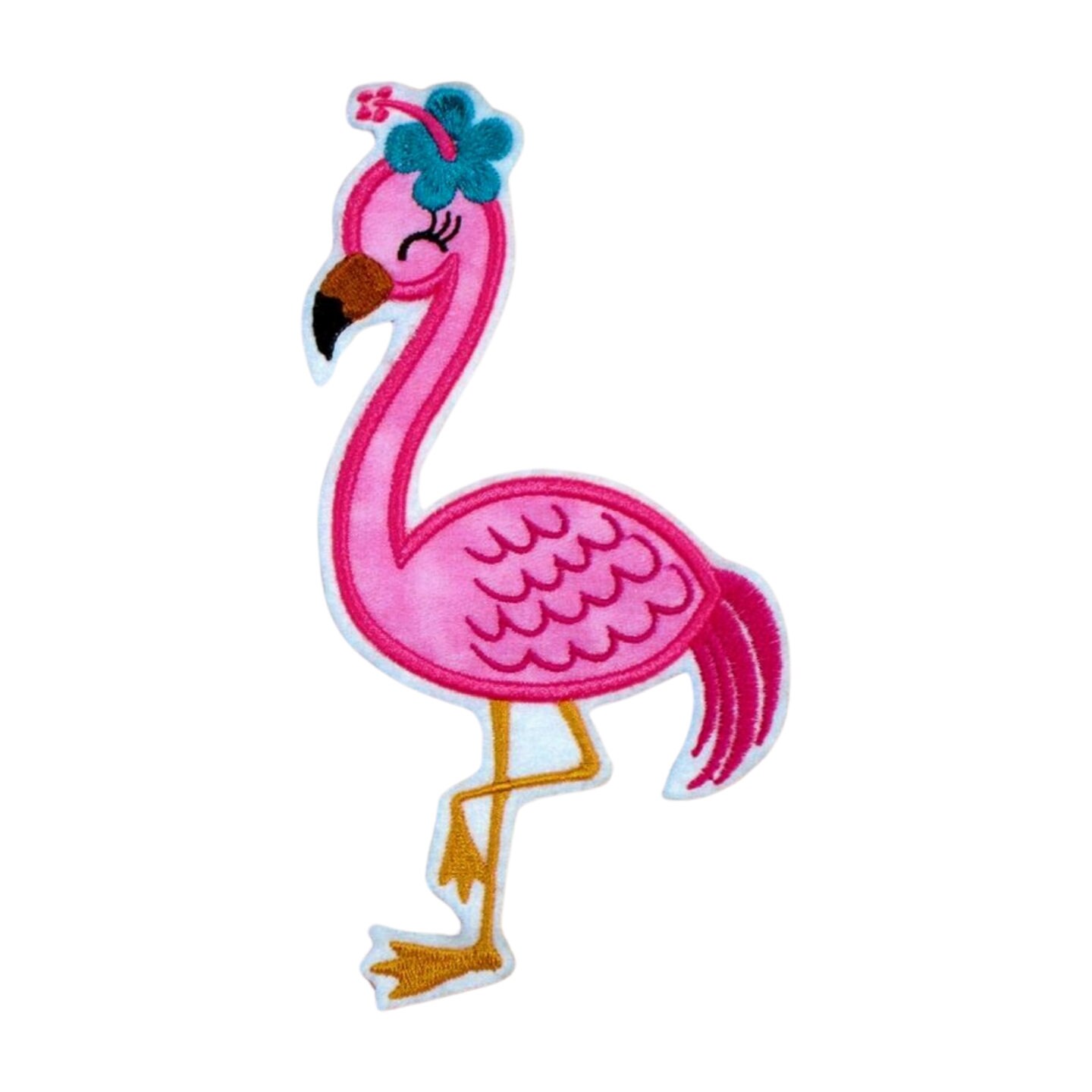 Flamingo | Stickapplikation Applikation Zum Aufnähen Und Aufbügeln von TamaluHandmadeForYou