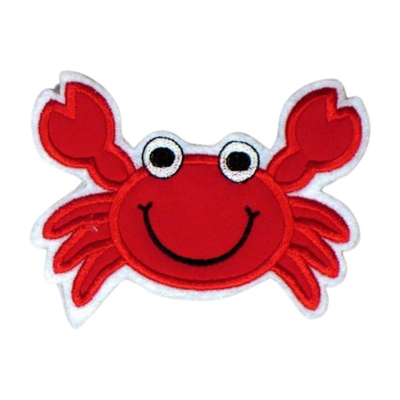 Krebs | Crab Stickapplikation Patch Applikation Zum Aufnähen Und Aufbügeln von TamaluHandmadeForYou