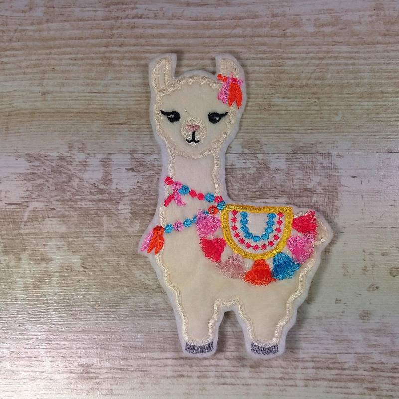 Lama Rosa | Llama Pink Stickapplikation Applikation Zum Aufnähen Und Aufbügeln von TamaluHandmadeForYou