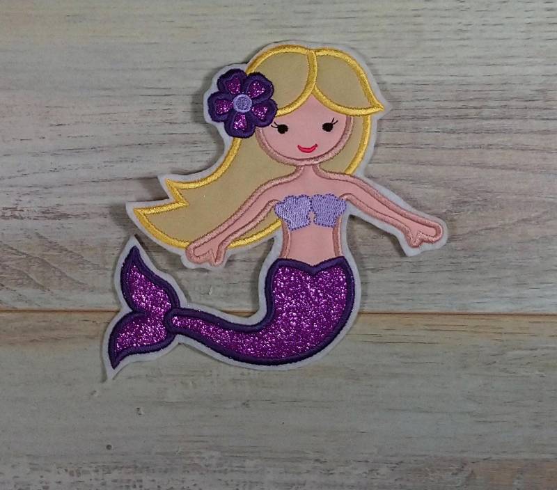 Meerjungfrau 7 Patch-Aufnäher | Stickapplikation Appliktion Zum Aufbügeln von TamaluHandmadeForYou