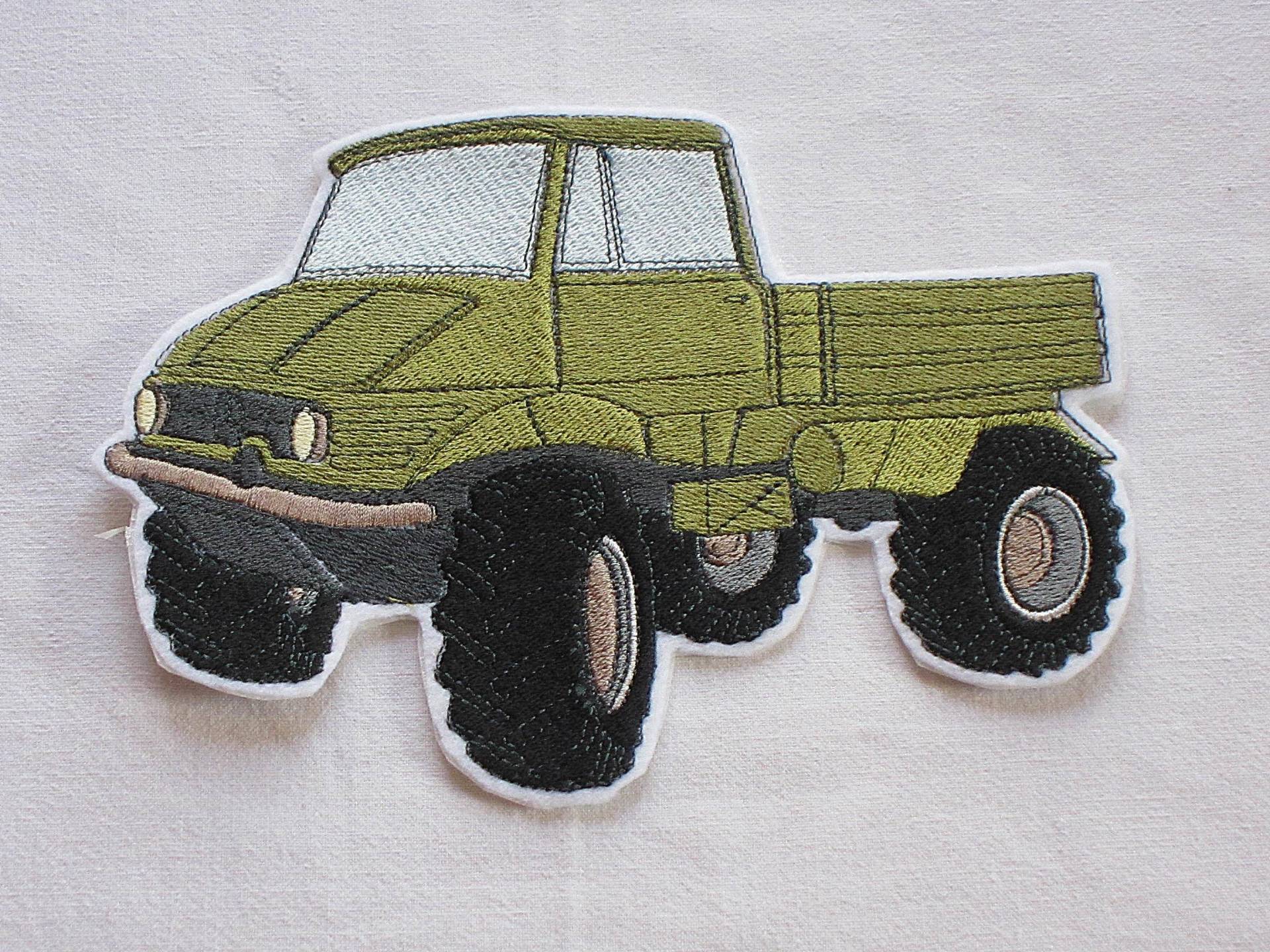 Unimog | Truck Stickapplikation Applikation Zum Aufnähen Und Aufbügeln von TamaluHandmadeForYou