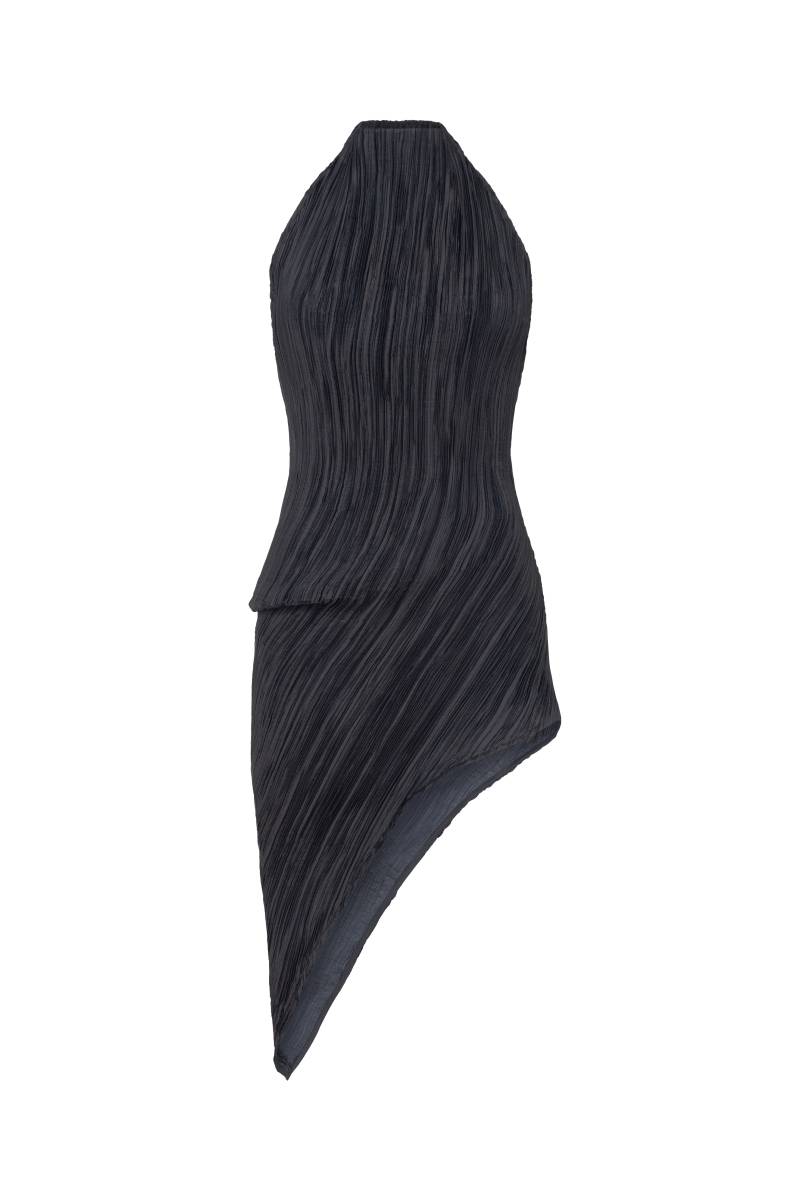 Tamar Keburia | Open back asymmetric TOP | Women's Black Sleeveless tops von Tamar Keburia