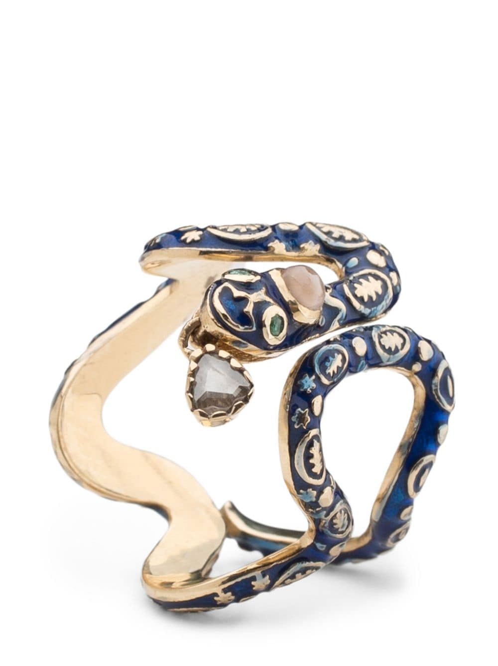 Tamara Taichman 14kt Gelbgoldring - Blau von Tamara Taichman