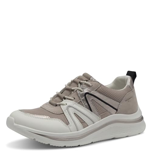 Tamaris Comfort Damen Sneaker flach Sportlich Bequem, Beige (Beige), 37 EU von Tamaris