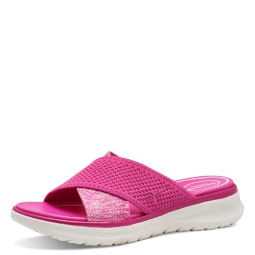 Tamaris Comfort Damen Pantoletten mit Chunky-Sohle Vegan, Rosa (Fuxia), 42 EU von Tamaris