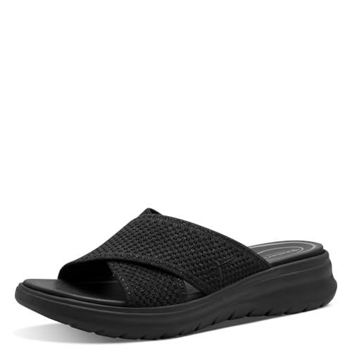 Tamaris Comfort Damen Pantoletten mit Chunky-Sohle Vegan, Schwarz (Black Uni), 36 EU von Tamaris