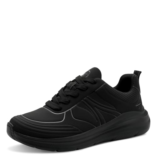 Tamaris Comfort Damen Sneaker flach mit Chunky-Sohle Vegan, Schwarz (Black), 42 EU von Tamaris