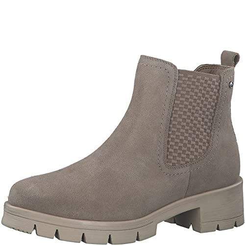 Tamaris Comfort Damen 8-8-85412-29-348 Stiefelette, Taupe Suede, 38 EU Weit von Tamaris