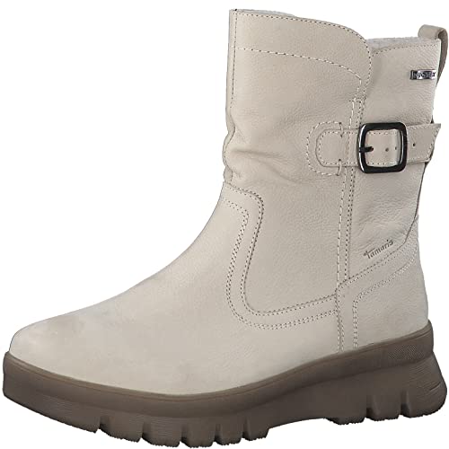 Tamaris Comfort Damen 8-8-86414-29-411 Stiefelette, Ivory, 39 EU Weit von Tamaris