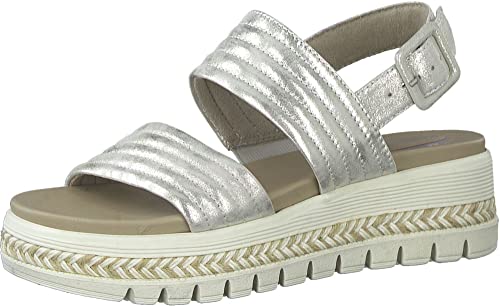 Tamaris Comfort Damen 8-8-88703-20-949 Flache Sandale, Cloudy Gold, 42 EU Weit von Tamaris Comfort