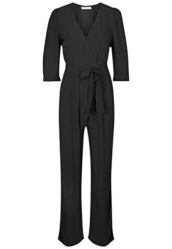 Tamaris Damen Gewickelter Jumpsuit ANJO Schwarz 38 von Tamaris