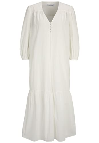 Tamaris Damen Langes chiffon Kleid ANNABA Weiß 38 von Tamaris