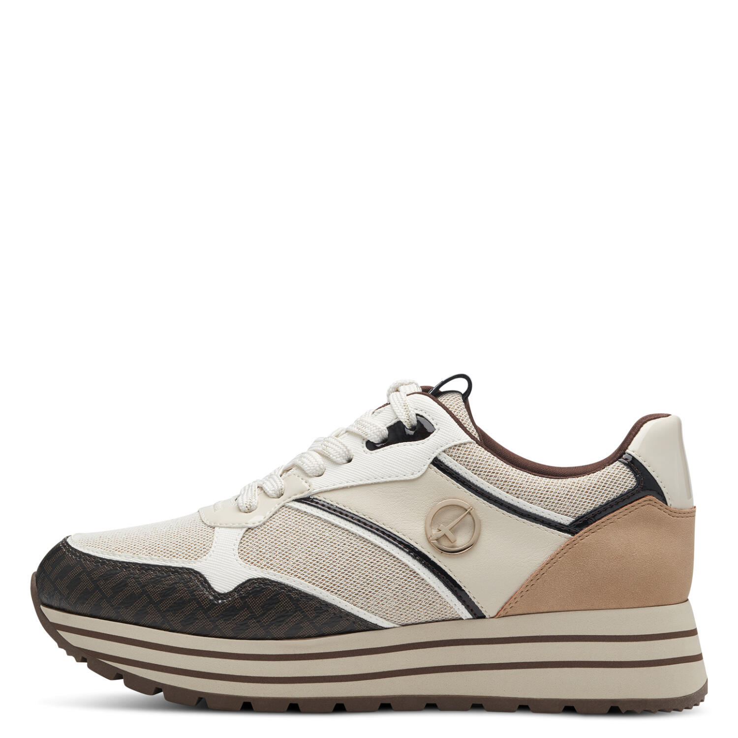 Damen-Schnürer OFFWHITE COMB - Gr. - 38 von Tamaris