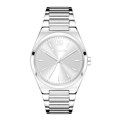 Tamaris Damen Analog Quarz Uhr mit Edelstahl Armband TT-0144-MQ von Tamaris