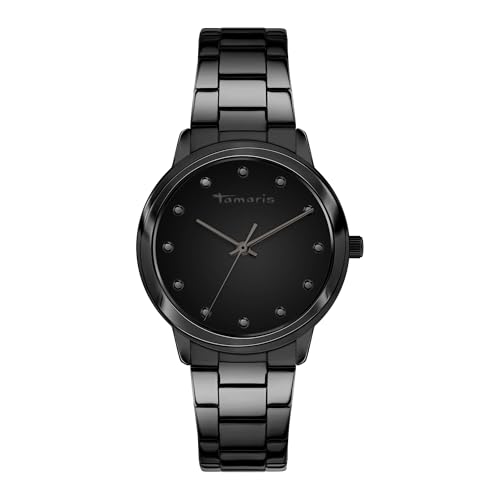 Tamaris Damen Analog Quarz Uhr mit Edelstahl Armband TT-0156-MQ von Tamaris