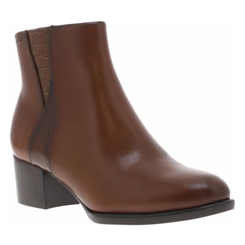 Stiefelette mit Absatz aus Leder. Tamaris Stiefelette mit Absatz aus Leder. Tamaris von Tamaris