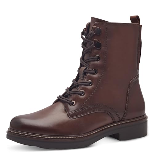 Tamaris COMFORT Damen Stiefeletten zum Schnüren mit Reißverschluss Herbst, Braun (Dunkelbraun), 37 EU von Tamaris