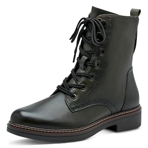 Tamaris COMFORT Damen Stiefeletten zum Schnüren mit Reißverschluss Herbst, Grün (Olive), 38 EU von Tamaris
