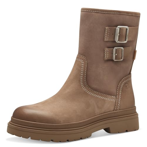 Tamaris COMFORT Damen Winterstiefel ohne Absatz Gefüttert Wasserabweisend, Braun (Karamell), 42 EU von Tamaris