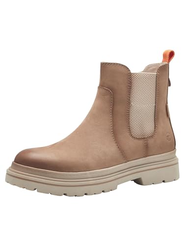 Tamaris COMFORT Damen Winterstiefel ohne Absatz aus Leder Wasserabweisend, Braun (Karamell Nubuc), 36 EU von Tamaris