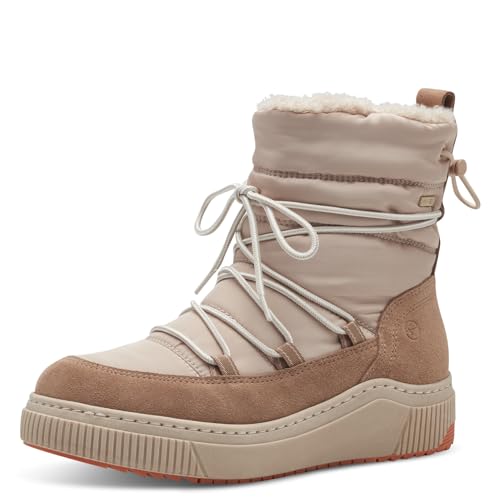 Tamaris COMFORT Damen Winterstiefeletten zum Schnüren Gefüttert Wasserabweisend, Beige (Beige), 39 EU von Tamaris