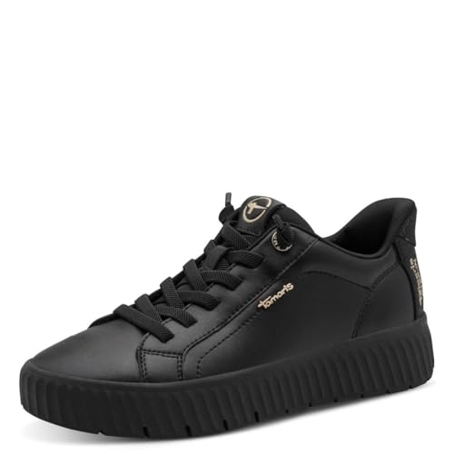Tamaris Comfort Damen Step IN Leder Sneaker flach zum Schlupfen Wide Fit, Schwarz (Black), 39 EU Tamaris Comfort Damen Step IN Leder Sneaker flach zum Schlupfen Wide Fit, Schwarz (Black), 39 EU von Tamaris