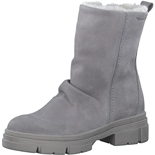 Tamaris Damen Winterstiefel, Frauen Stiefel,TOUCHit-Fußbett,warm gefüttert,uebergangsstiefel,uebergangsschuhe,Winterboots,warm,Grey,40 EU von Tamaris