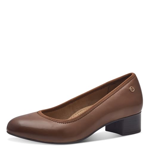 Tamaris Comfort Damen Pumps aus Leder Kleiner Absatz, Braun (Cognac), 39 EU Tamaris Comfort Damen Pumps aus Leder Kleiner Absatz, Braun (Cognac), 39 EU von Tamaris