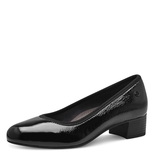 Tamaris Comfort Damen Pumps aus Leder Kleiner Absatz, Schwarz (Schwarz Lack), 39 EU Tamaris Comfort Damen Pumps aus Leder Kleiner Absatz, Schwarz (Schwarz Lack), 39 EU von Tamaris