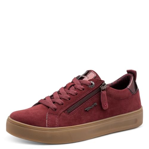 TAMARIS Damen 8-83707-42 Sneaker, Merlot Suede, 40 EU von Tamaris