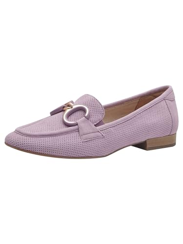 Tamaris COMFORT Damen Slipper aus Leder mit Blockabsatz, Lila (Lavender), 45 EU von Tamaris