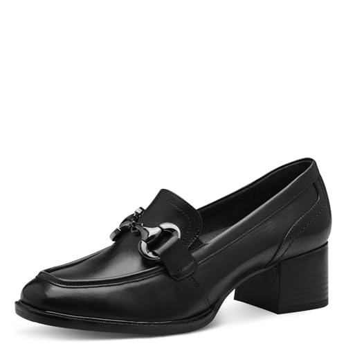 Tamaris Comfort Damen Trotteur aus Leder mit Blockabsatz, Schwarz (Schwarz), 39 EU von Tamaris