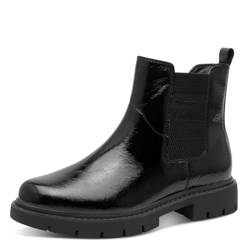 Tamaris Comfort Damen Chelsea Boots mit Reißverschluss Klassisch, Schwarz (Black Patent), 39 EU Tamaris Comfort Damen Chelsea Boots mit Reißverschluss Klassisch, Schwarz (Black Patent), 39 EU von Tamaris