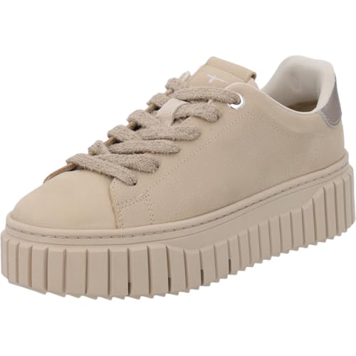 Tamaris Damen Schnürer Leder braun 42 von Tamaris