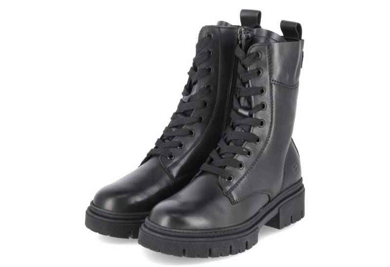 Tamaris Tamaris 1-25213-43/001 Damen Leder und Synthetik schwarz Schnürstiefel von Tamaris