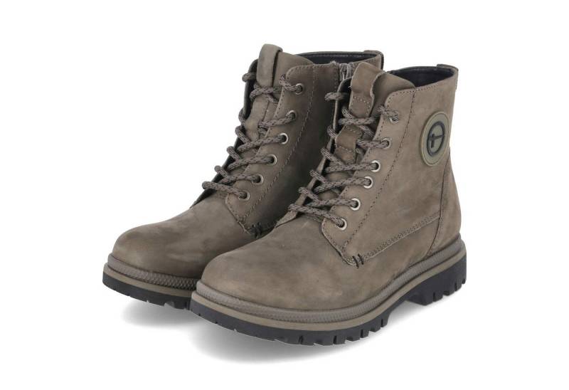 Tamaris Tamaris 1-25241-45/722 Damen Rauleder oliv Schnürstiefel von Tamaris