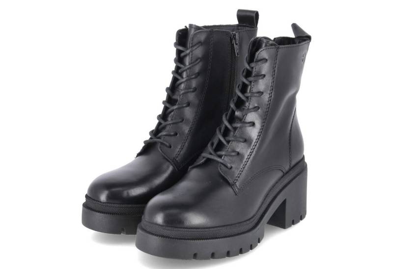 Tamaris Tamaris 1-25275-45-001 Damen Glattleder schwarz Schnürstiefel von Tamaris
