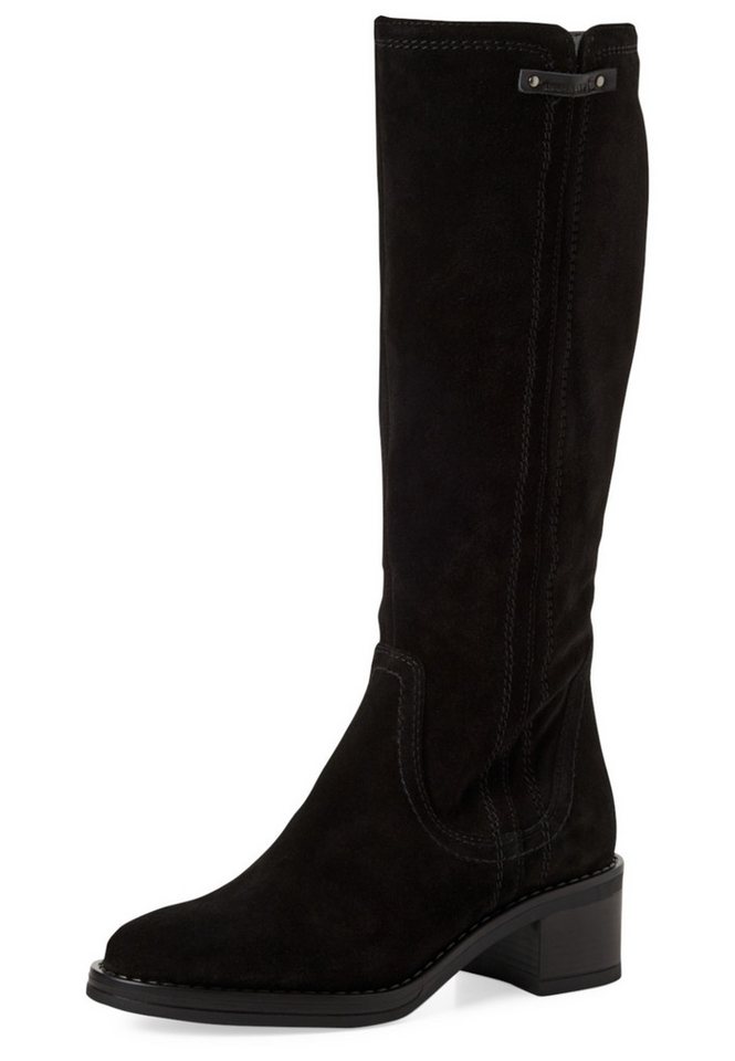 Tamaris 1-25501-45 001 Black Leather Stiefel von Tamaris