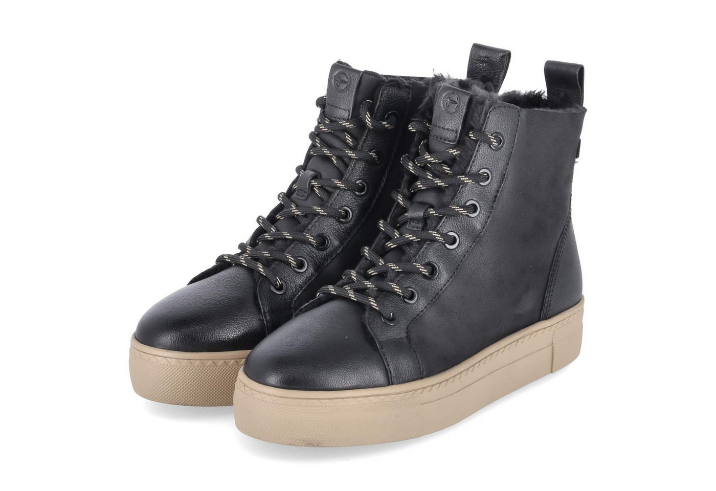 Tamaris Tamaris 1-26911-45/001 Damen Leder & Textil schwarz Winterstiefel von Tamaris
